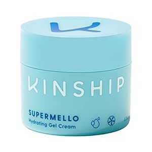 Kinship Supermello Hyaluronic Gel Cream Moisturizer | Hyaluronic Acid Face Lotion | Lightweight + Hydrating | Plump, Smooth + Soothe | Nourish Dry Skin | Rich Daily Use Clean Skin Care (1.75 oz)