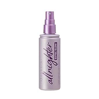 Urban Decay All Nighter Extra Glow Makeup Setting Spray - Makeup Finishing Spray Infused with Hyaluronic Acid & Agave Extract - Glowy, Dewy Finish - 4.0 fl oz