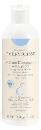 Embryolisse Gentle Waterproof Make-up Remover Milk | Cleanses, Remover Make Up & Moisturizes Skin | Suitable For All Skin Types 6.76 Fl. Oz.