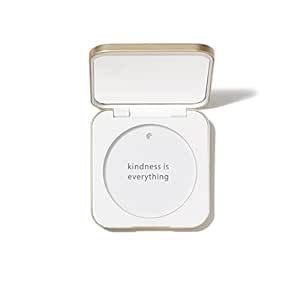 jane iredale Refillable Compact | Aluminum Shell & Magnetic Closure | Interior Mirror for On-The-Go Use | Compatible with all Powder Refills | White