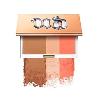 Urban Decay Stay Naked Threesome Palette, Fly - Bronzer, Highlighter & Blush Trio - Natural Satin Finish - Lasts Up To 14 Hours