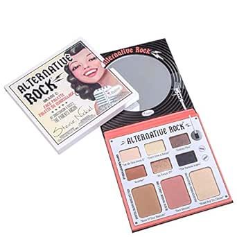 theBalm Alternative Rock Face Palette, Highlighter, Exclusive Shades, Long-Lasting, Durable Cosmetics, Reflective Finishes, Multi-Color 0.085 oz